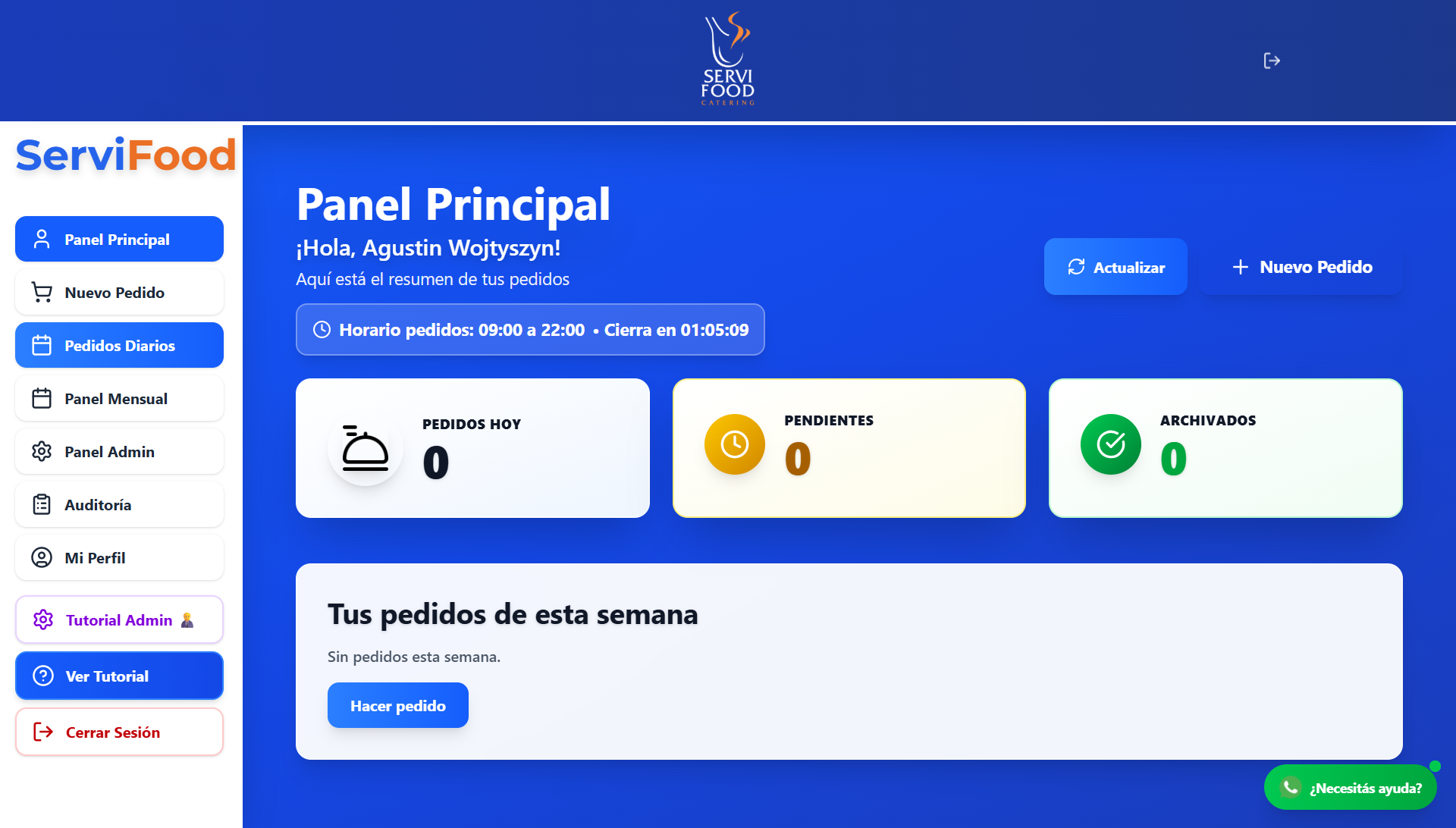 Servi Food - Plataforma de gestion de pedidos